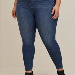 Torrid Dark Blue Sky High Skinny Jeans